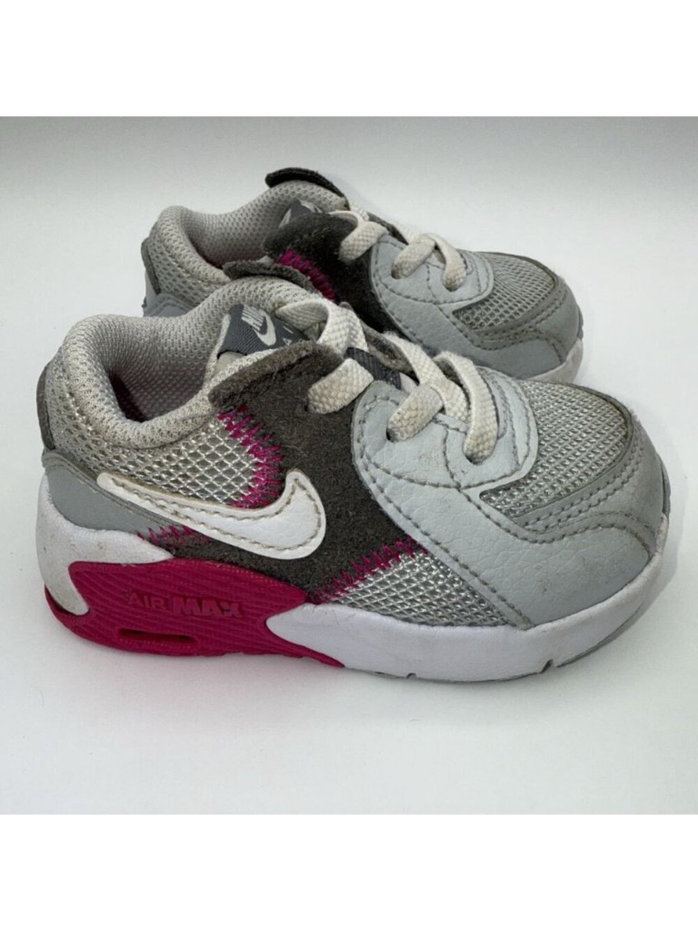 Nike Shoes Girls 4C Air MAX Excee Toddler Gray Pink White